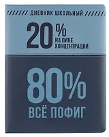 Дневник шк. "Фразы с характером. На пике концентрации" кожзам, тв.переплёт, поролон, пантон, шелкография в две краски, одно ляссе, загругл.углы, универс.шпаргалка