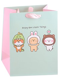 Пакет А5 23*18*10 "Kawaii. Зверюшки" дет., бум.мат.ламинат