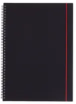 Тетрадь А4 80 листов, клетка, "Favorite Black. No 4" спираль