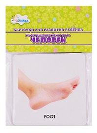 Карточки для развития ребенка "Мои первые английские слова. Человек"