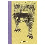 Скетчбук «Любопытный енот», 80 листов, А5+