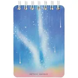 Блокнот А6 80л лин. 100*140 "Meteor shower" на спирали, ассорти