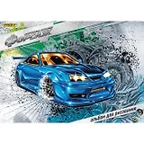 Альбом для рисования 40л А4 "Форсаж" скоба, мел.карт., мел.цв.обл., 100г/м2, Proff