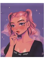 Книга для записей А5 96л кл. "Girl (Эксклюзив)" интегр.перепл., ламинация soft-touch