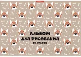 Альбом для рисования Academy Style, "Корги", А4, 40 листов, на склейке