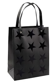 Пакет А5 23*18*10 "Black Stars" нейтр., бум.мат