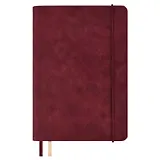 Ежедневник недат. А5 160л "Граниссо" бордовый, кожзам, тв.переплет, застежка-резинка, карман, тонир.блок, ляссе