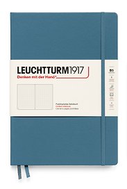 Книга для записей B5, 109 листов в точку "Composition", твердая обложка, Синий камень, Leuchtturm1917