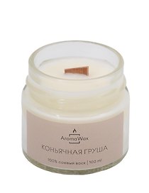 Свеча ароматическая Коньячная груша (100мл) (AromaWax)