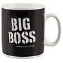 Кружка керамическая "Big boss", черная, 750 мл