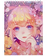 Блокнот А5 60л кл. "Милашка" гребень, мел.картон