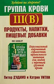 Группа крови 3 Продукты, напитки, пищевые добавки