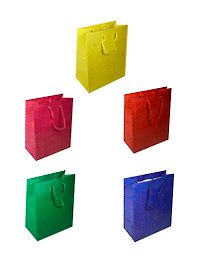 Пакет подарочный бумажный А5 Lux 18*23*10 гологр., ассорти, M, МегаМаг