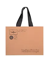 Пакет А5 21*27,5*8 "Марки" крафт, горизонт., нейтр.