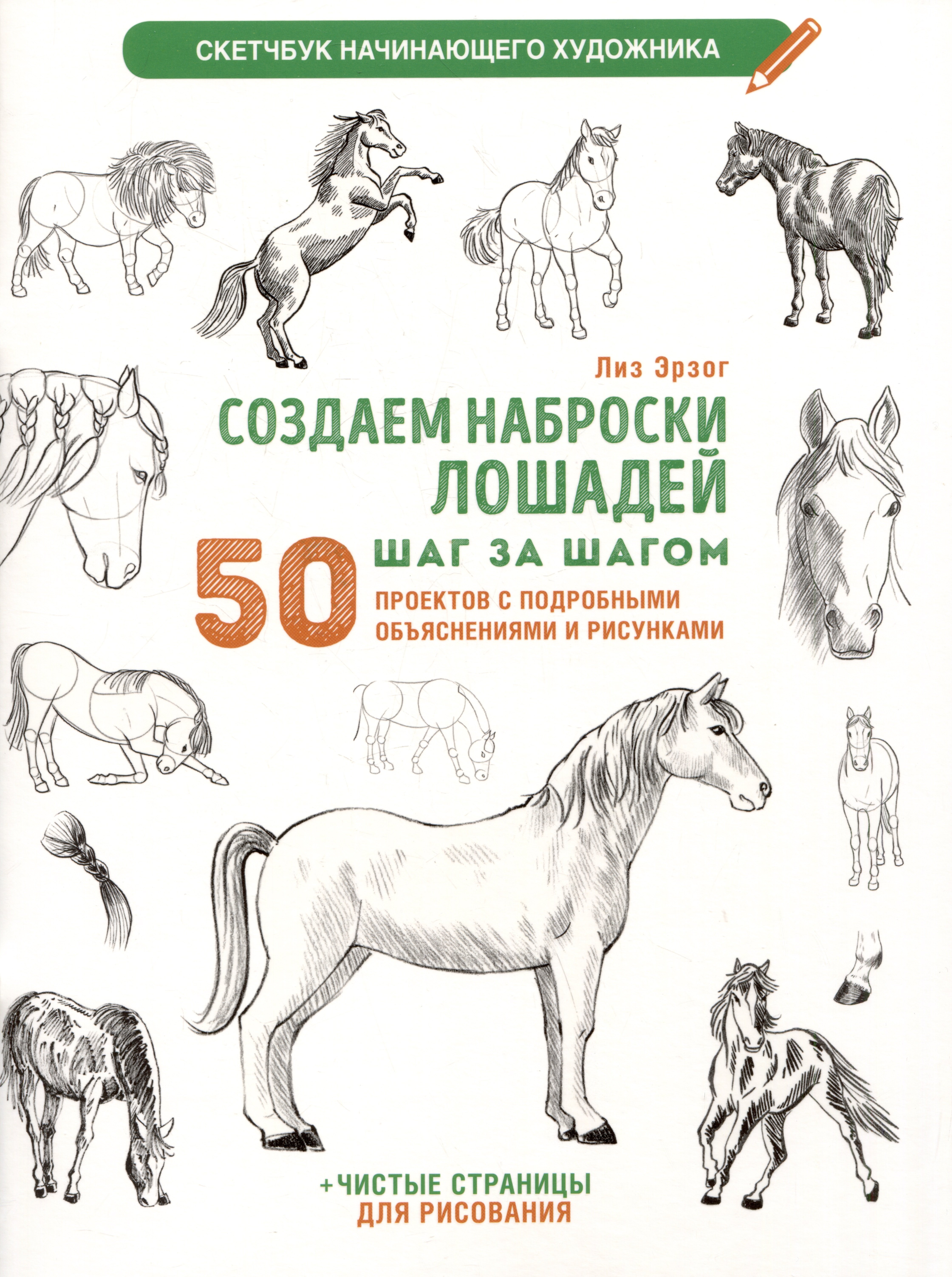 Создаем наброски лошадей шаг за шагом. 50 проектов с подробными объяснениями и рисунками (белая обложка)
Создаем наброски лошадей шаг за шагом. 50 проектов с подробными объяснениями и рисунками (белая обложка)