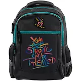 Рюкзак школьный "МОТИВАЦИЯ" 31*42*15, полиэстер, резин.нашивка, сублимация, 1отд., молния, спинка из сетч. ткани и поролона, пласт.ножки, инд.уп.