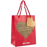 Пакет А5 23х18х10 Love.Red жен., бум.мат.ламинат