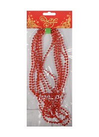 Новогодняя гирлянда Бусы (270см) красные