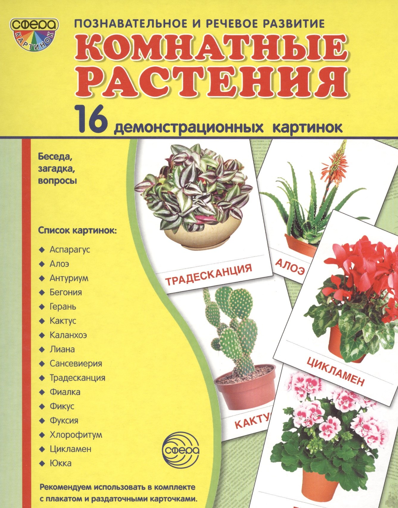 Дем. картинки СУПЕР Комнатные растения.16 демонстр.картинок с текстом (173х220мм)
Дем. картинки СУПЕР Комнатные растения.16 демонстр.картинок с текстом (173х220мм)