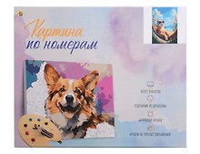 Картина-раскраска по номерам «Кот на отдыхе», 30 х 40 см, Рыжий Кот