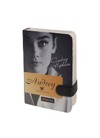 Записная книжка А6 144л "Audrey" тв.переплет, нелин.блок, ляссе, с ремешком из нат.кожи, карман на форзаце, ART-BLANC