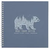 Скетчбук 195*195 20л "Медведь", 200г/м2, тв.обложка, фольга, гребень