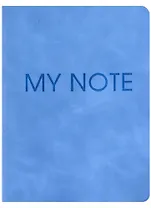 Записная книжка А6 40л кл. "Fantasy. Голубой" иск.кожа