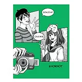 Блокнот А6 32л кл. "ФОТОКАРТОЧКИ" скрепка, дизайнерский блок