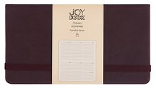 Планинг недатированный «Joy Book» брауни, 64 листа, твердый переплет, ляссе, карманный - Joy Book