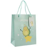 Пакет А5 23*18*10 Весёлые авокадо жен., бум.мат.ламинат, ассорти