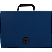 Портфель А4 12отд. "Matt Classic" пластик, синий, инд.уп., Erich Krause
