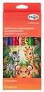 Карандаши цветные 12цв."Мультики", рисунок на корпусе, заточен., к/к, подвес, Гамма