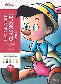 Coloriages mysteres Disney Les grands classiques Tome 8 Раскраска Волшебный мир Диснея Великая классика том 8 /Книги на английском языке