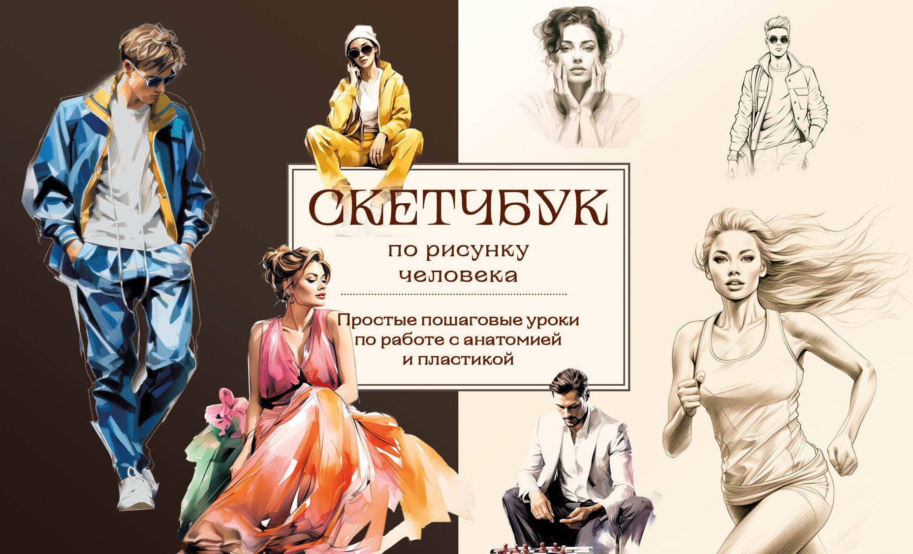 Скетчбук по рисунку человека. Простые пошаговые уроки по работе с анатомией и пластикой
Скетчбук по рисунку человека. Простые пошаговые уроки по работе с анатомией и пластикой