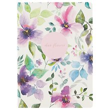 Тетрадь в клетку Be Smart, Fleurs, 48 листов, в ассортименте