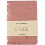 Записная книжка «Etude» А6, 80 листов в линейку, сшивка, экокожа, Listoff