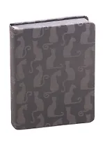 Ежедневник недат. А6 120л Шиммер серый, кожзам, тв. переплет, блинт.тиснение, тонир.блок, ляссе