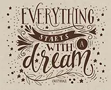 Everything starts with a dream. Скетчпад