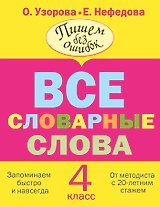 Все словарные слова. 4 класс
