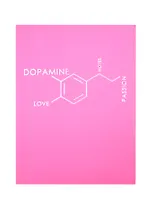 Записная книжка А6 80л лин. "Molecule. Dopamine" интеграл.переплет, Soft Touch, тиснение серебр.фольгой