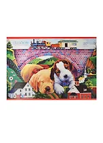 Альбом для рисования Unnika, "Щенки и игрушки", А4, 20 листов, на скрепке