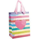 Пакет А5 23*18*10 "Сердечко" жен., бум.мат.ламинат