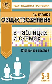 Обществознание в таблицах и схемах. Справочное пособие. 5-9 классы