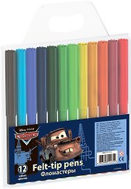 Фломастеры 12цв "Cars" вент.колпачок, подвес, Disney