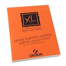 Альбом для графики 100л А4 "XL" склейка, слоновая кость, 90г/м2, Canson