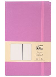 Книга для записей А5 96л тчк. "Joy Book. Орхидея" иск.кожа, тонир.блок, скругл.углы, ляссе, резинка, карман на задн.форзаце