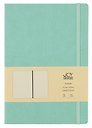 Книга для записей А4- 96л кл. "Joy Book. Ментоловый" иск.кожа, тв.переплет, ляссе, резинка, инд.уп.
