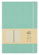 Книга для записей А4- 96л кл. "Joy Book. Ментоловый" иск.кожа, тв.переплет, ляссе, резинка, инд.уп.