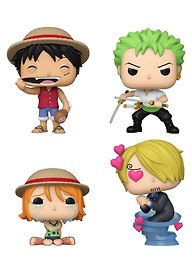 Фигурка Funko POP! Animation One Piece Refresh Luffy/Zoro/Nami/Sanji (EMEA) (Exc) 4PK 84472 (Fun84472)