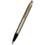 Ручка шариковая Parker, IM Brushed Metal GT, подарочная синяя